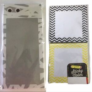 Halloween Stationery Set Planner Accessories List Pad Sticky Notes Mummy Chevron